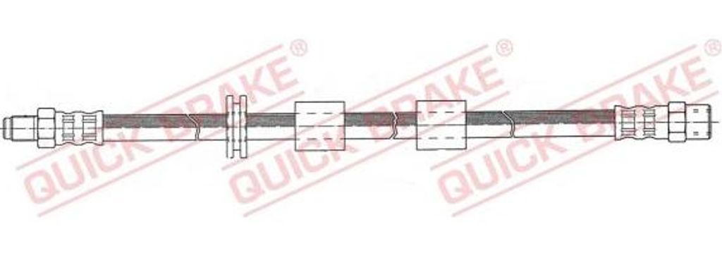QUICK BRAKE 32.960 Bremsschlauch OE 34321159891 kompatibel mit 5er E34, 8er E31