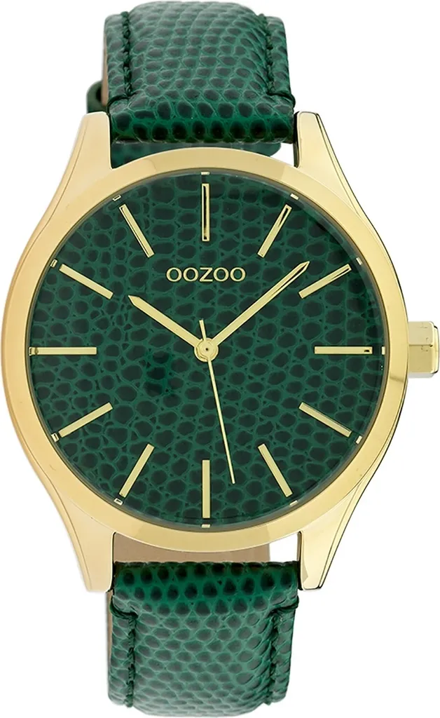 Oozoo UOC10432 Orologio da Polso Pelle Verde Scuro - Classico da Donna