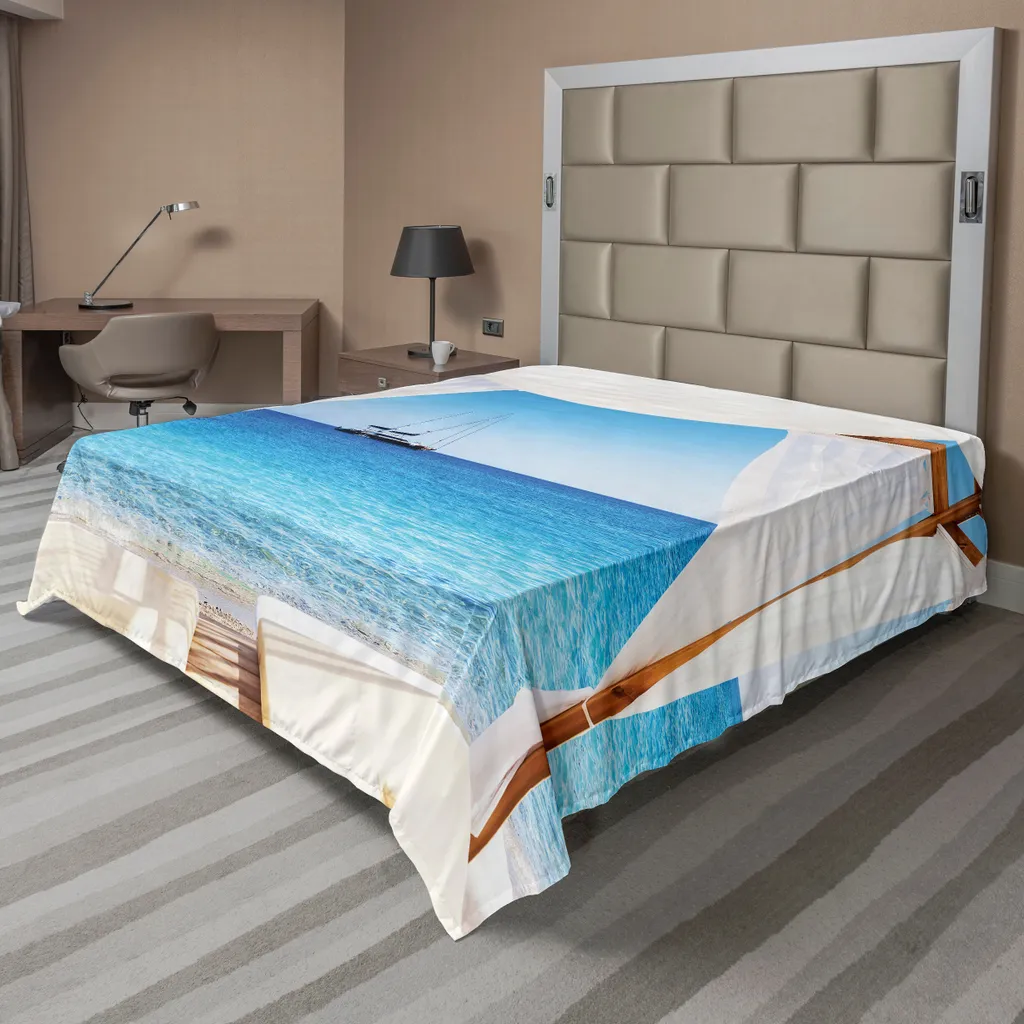 Drap de Lit Été 244x205 cm Idéal pour Ambiance Zen et Décoration Spa