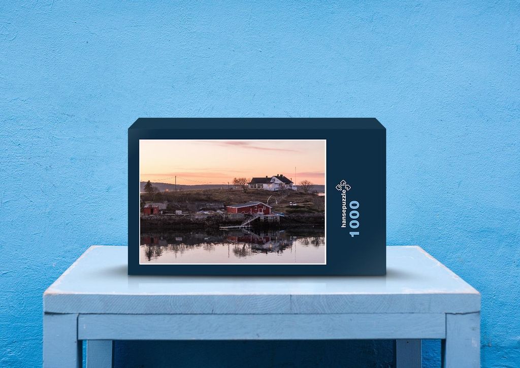 hansepuzzle 37154 - Norwegen Puzzle, 1000 Teile, Natur, 60,0 x 46,0cm mit hochwertiger Aufbewahrung, Kartonbox und wiederverschließbarem Beutel