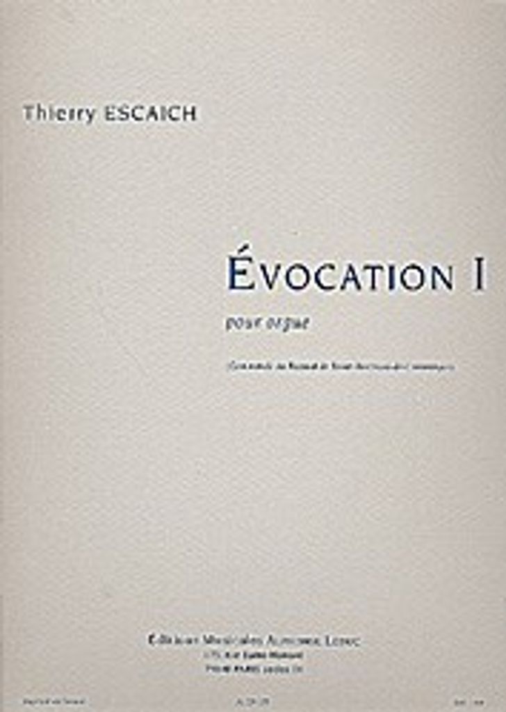 Evocation no.1 : pour orgue