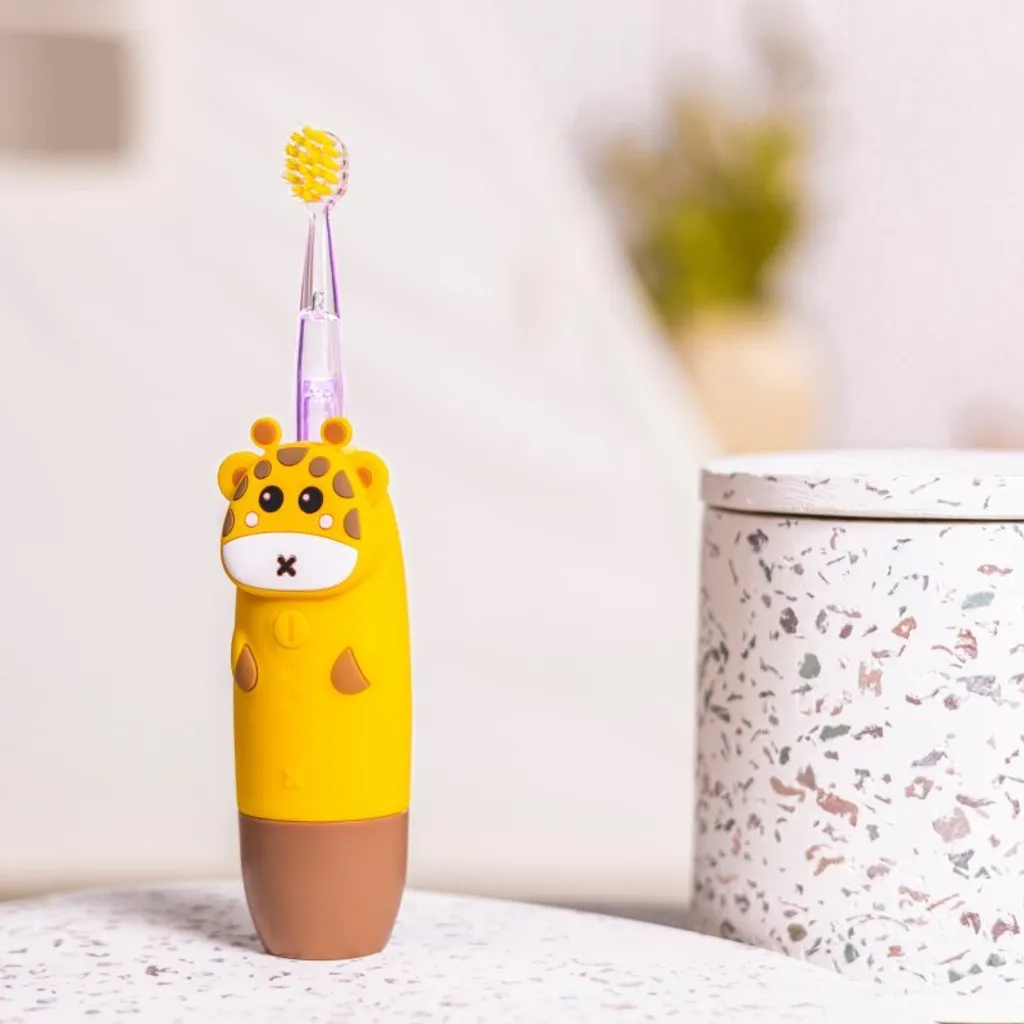 innoGIO GIOGiraffe Brosse à dents sonique jaune pour enfants 1 pc - 5