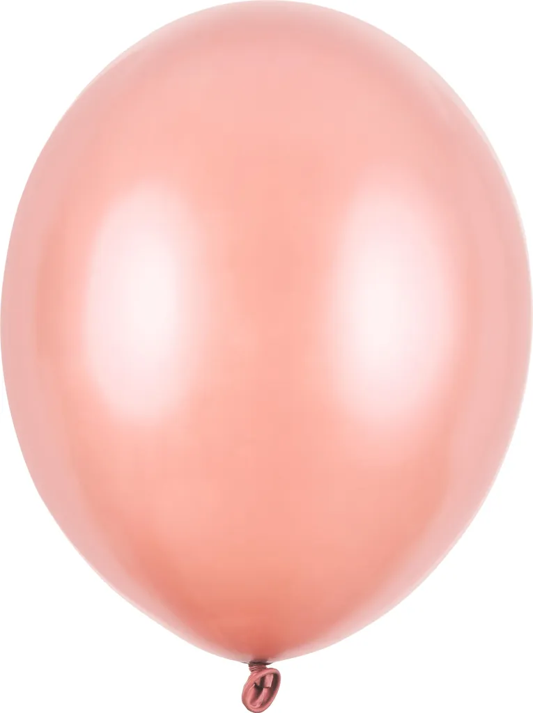 Lot de 100 Ballons Or Rose Métallique de 30 cm pour Fête et Décoration