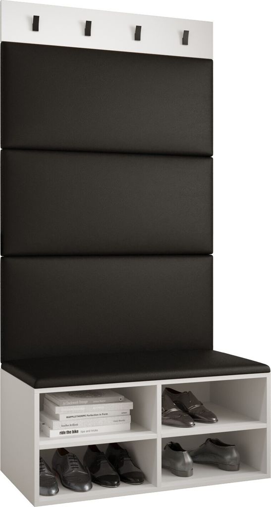 Garderobe MIRO Set 2 mit gepolsterten Paneelen Industrial Design