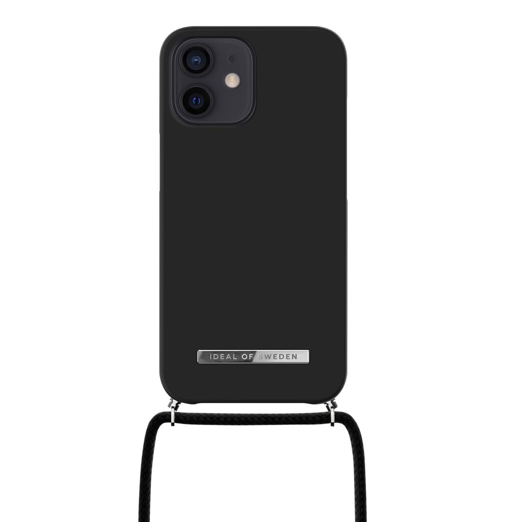 IDEAL OF SWEDEN Ordinary Necklace Case Ultra Black für Apple iPhone 12 / 12 Pro
