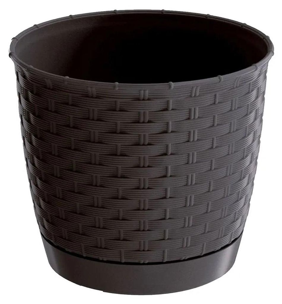 Hrnec RATOLLA, rond, 190 ml, donkerbruin, met voet Productafbeelding 
