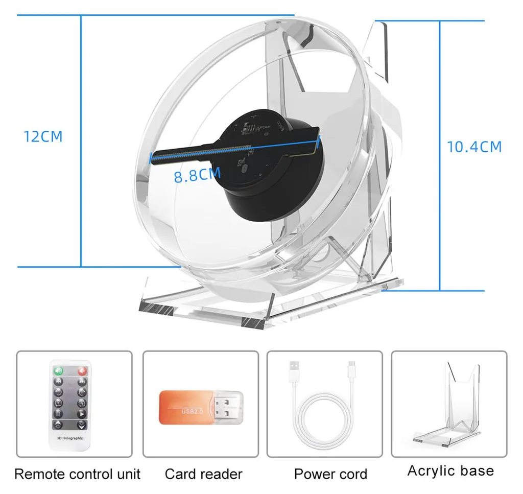 Solution d'affichage 3D holographique WiFi pour vitrine et stand - 5