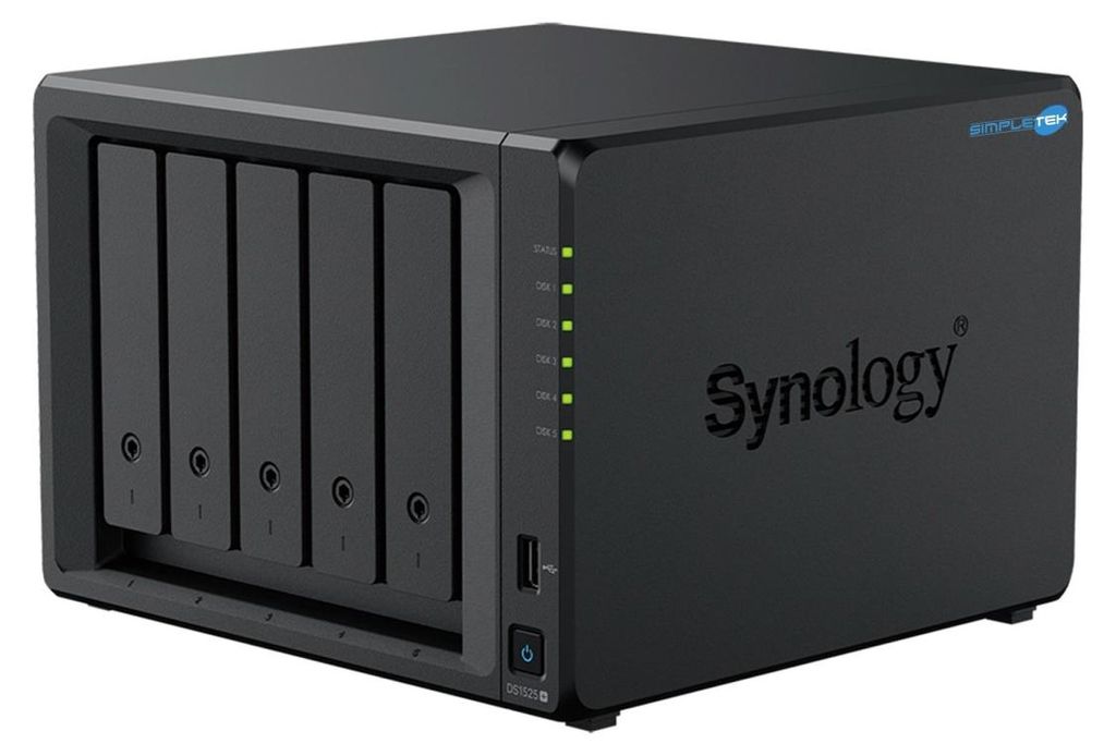 Synology Discstation Nas 5-bay Ds1525+ 20tb 5x Hat3300-4t + Immagine del prodotto 