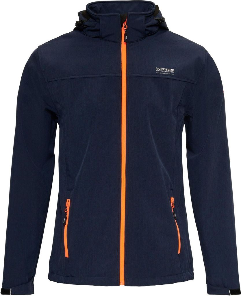 Nordberg Mats - Softshell Outdoor Sommerjacke Herren - Navy/Dunkelblau Melange - Größe L