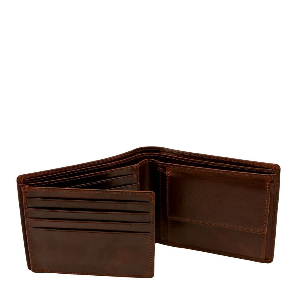 Portefeuille Bifold Roma Brun Leonhard Heyden pour Usage Quotidien - 2