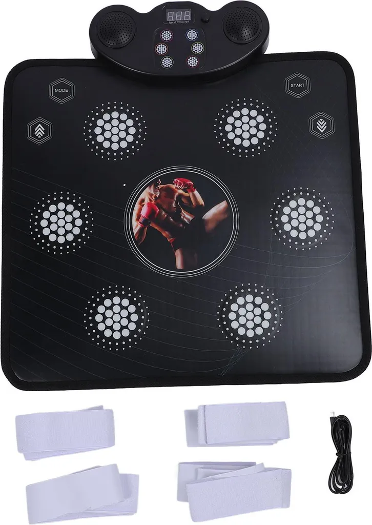 Machine de Boxe Murale Électronique avec Tapis de Danse Interactif