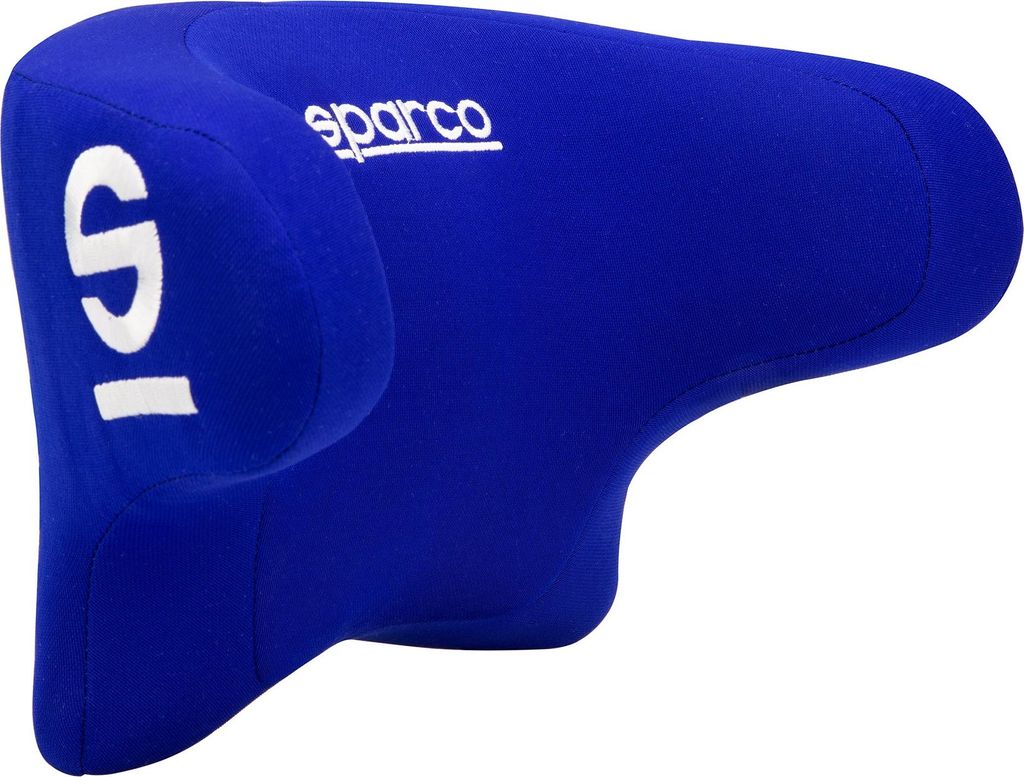 Oreiller cervical voiture mousse à mémoire de forme bleu Image du produit 