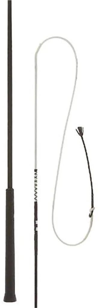 Hispano Hipica Nylon Kurze Pvc-fahrpeitsche Mit Kunststoffgriff Schwarz 140 cm Schwarz 140 cm