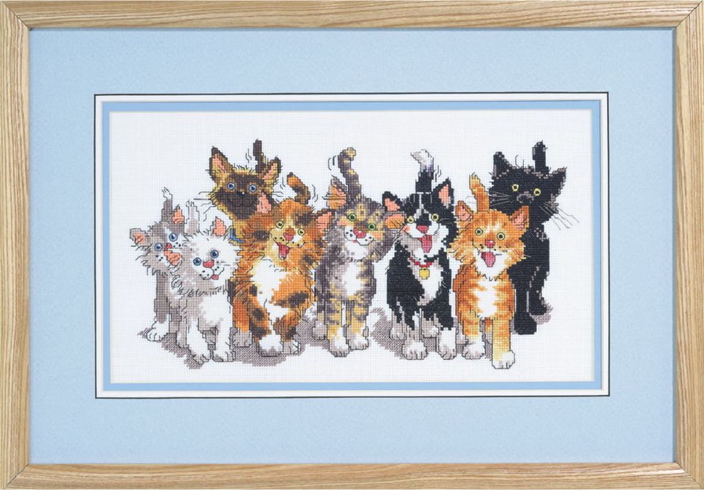 Janlynn Kreuzstich Stickpackung "Tails of Duckport", Zählmuster, 36x20cm