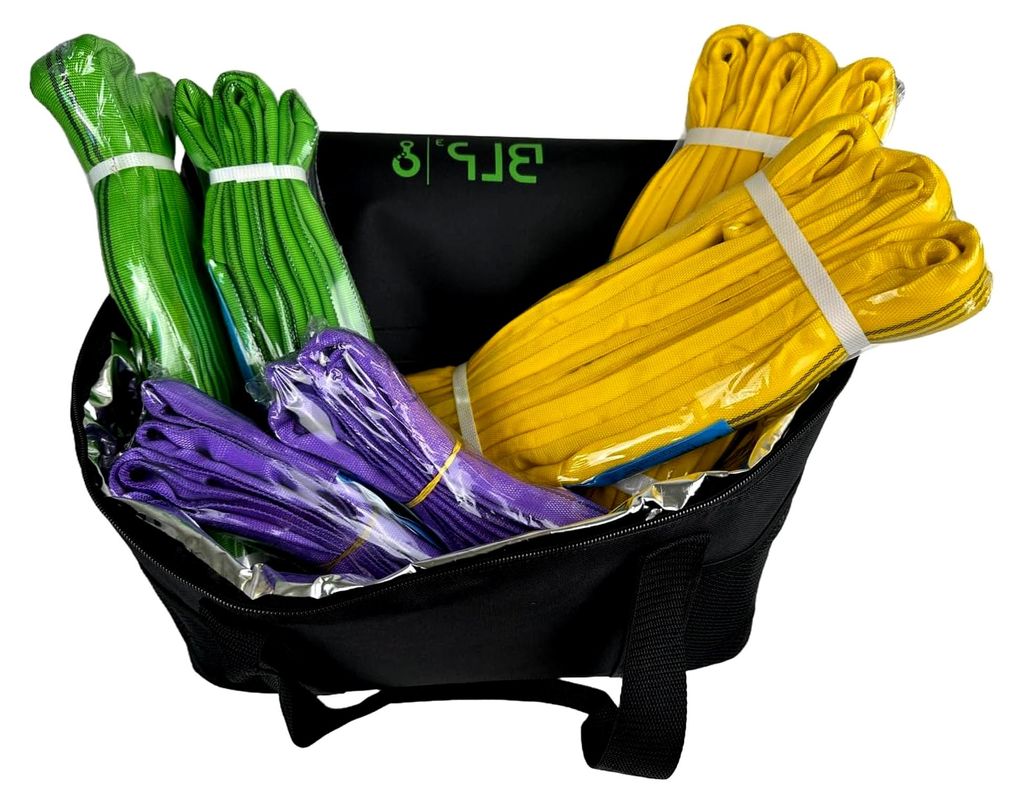 Rundschlingen Set 6-teilig 1 to - 3 to mit XXL Kühltasche