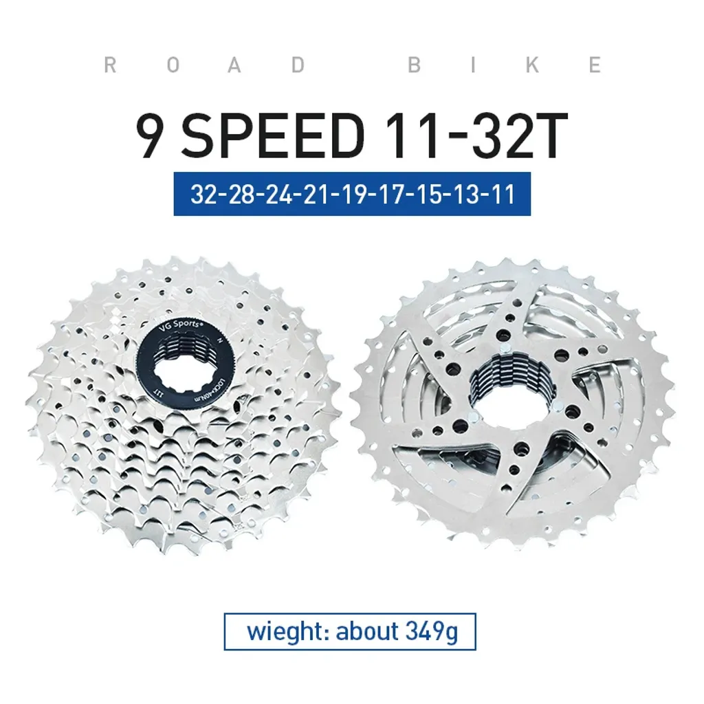 Roue libre vélo anti-saut de chaîne pignon durable gris clair visser - 2