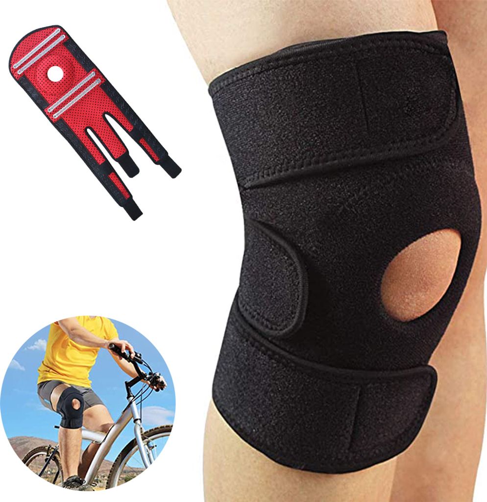 Knieorthese Offene Patella Stabilisator Neopren Kniestütze für M?nner Frauen Laufen Basketball Meniskusriss Arthritis Gelenkschmerzlinderung