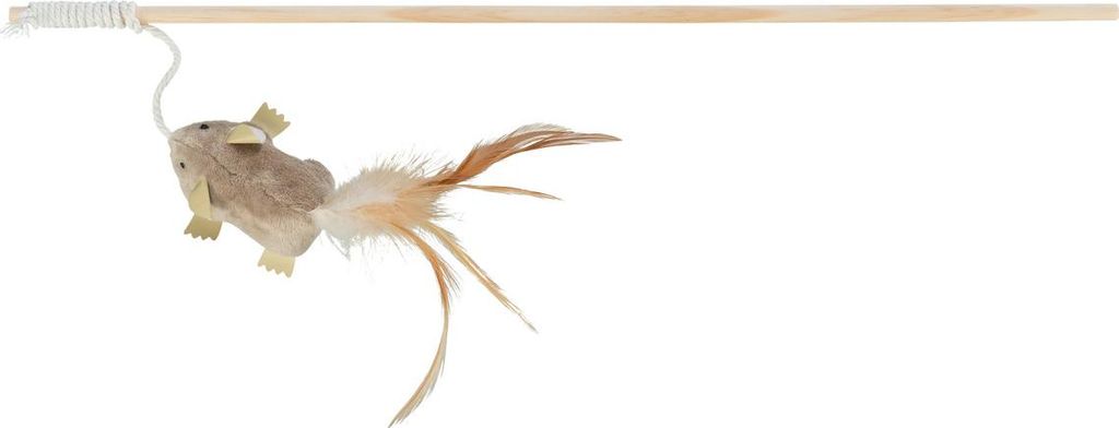 Trixie Spielangel Plüschmaus mit Federn Obrázek produktu 