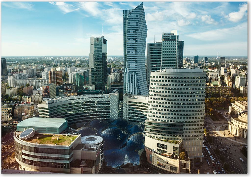 Tulup Glas-Bild - 100 x 70 - Wandbild aus Glas - Wandkunst - Wandbild hinter gehärtetem Sicherheitsglas - Sehenswürdigkeiten & Architektur - Wa...