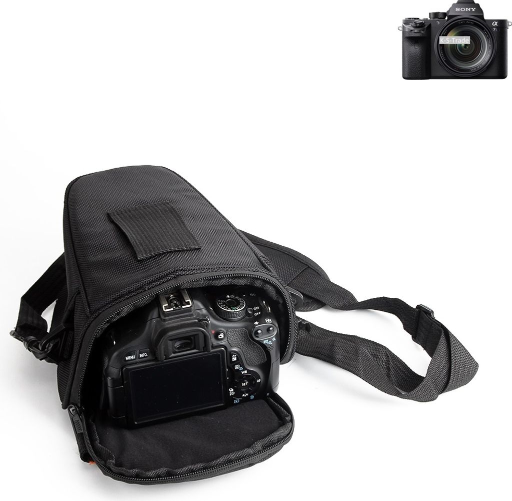 K-S-Trade Kameratasche Fototasche Schultertasche Umhängetasche kompatibel mit Sony Alpha 7S II Colt für Systemkameras Schutzhülle bag