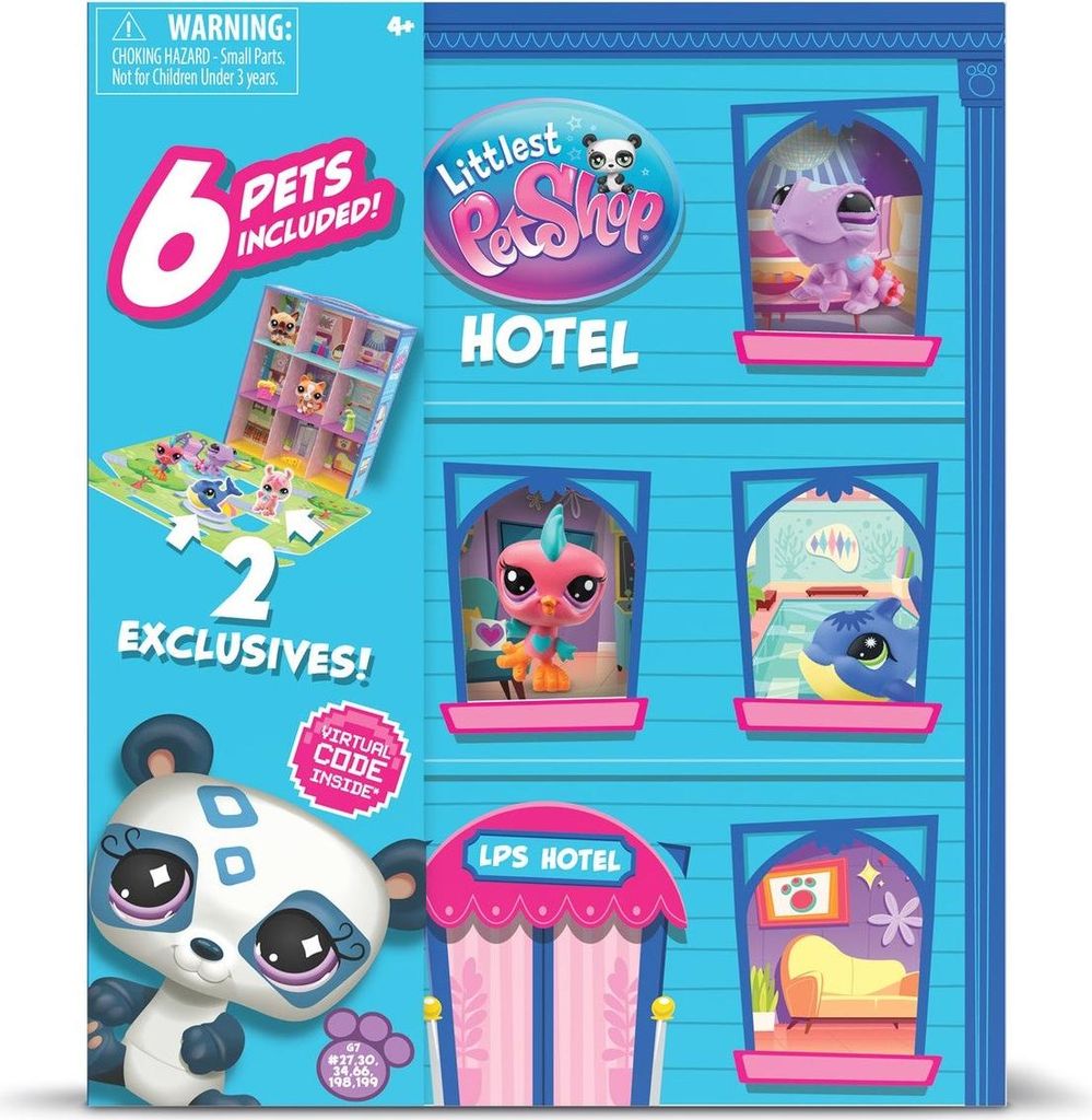Tierhotel-Spielset mit Zubehör für Littlest Pet Shop