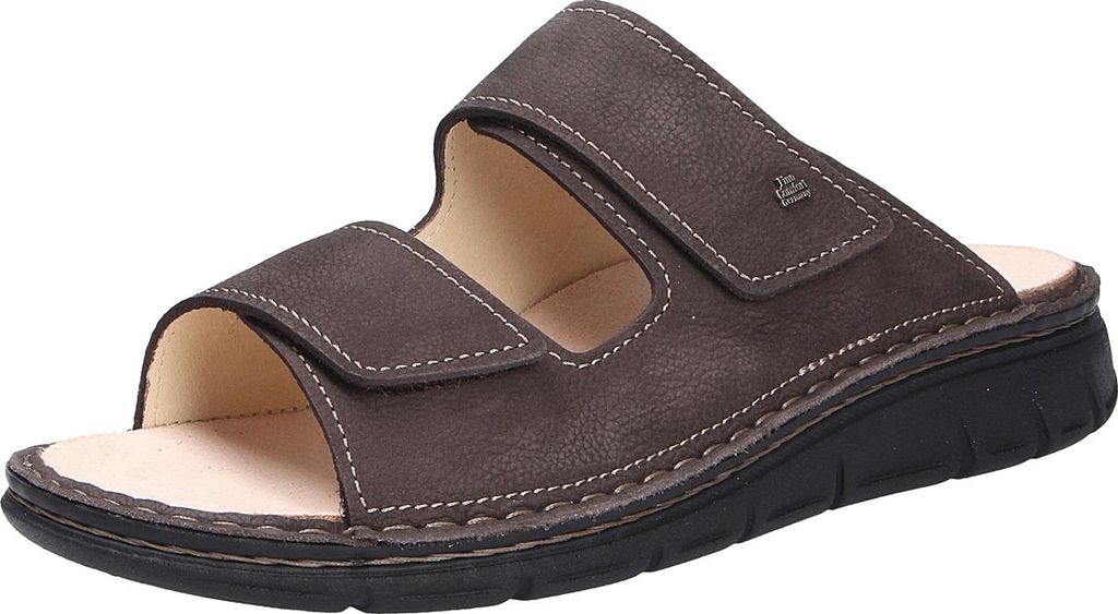 Finn Comfort Rab, Herrenschuhe, bequeme Pantolette, Braun, Leder, - Marken Finn Comfort, Braun, leder