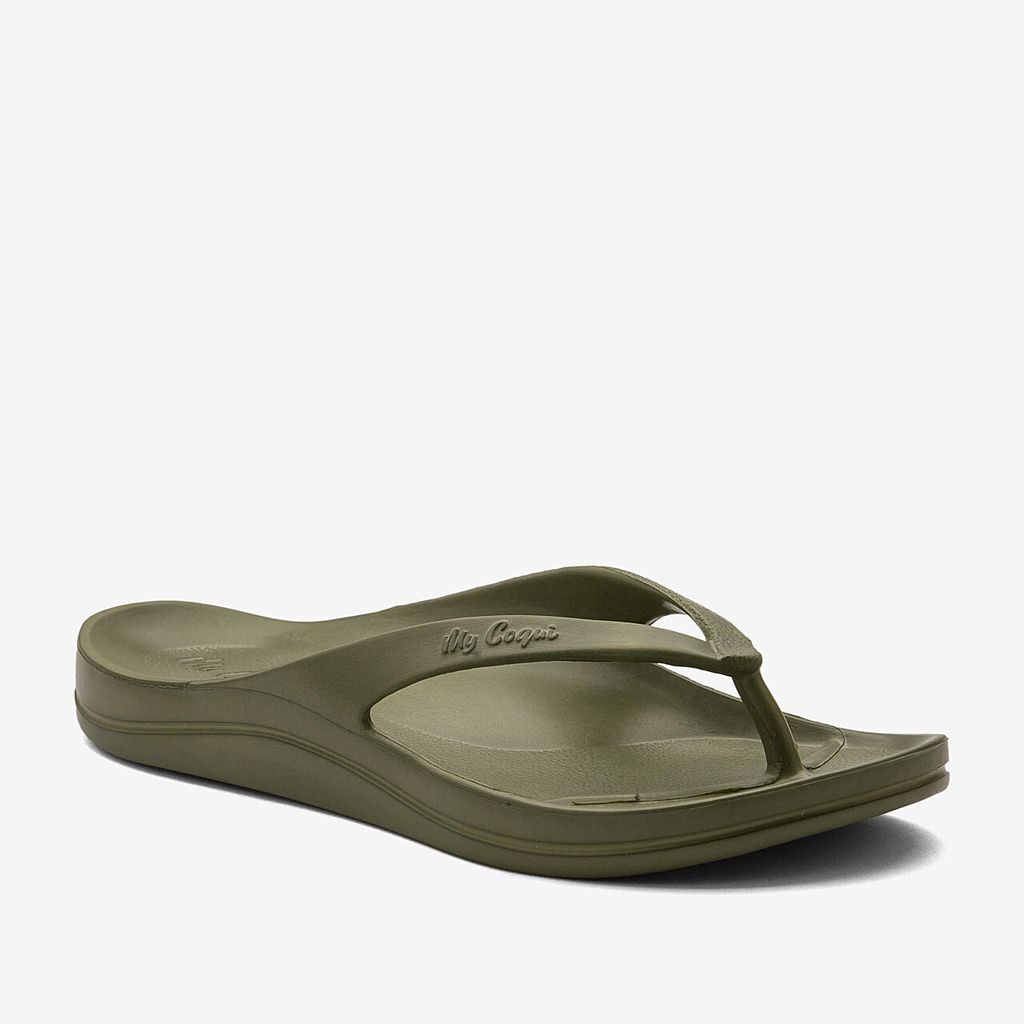 Zehentrenner/Flips für Damen COQUI NAITIRI Army green 37
