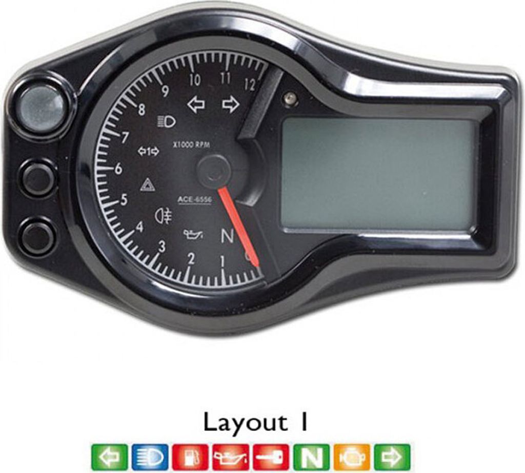 Acewell Tachometer ACE-6554-HB 130.6mm 83.4mm 31.3mm