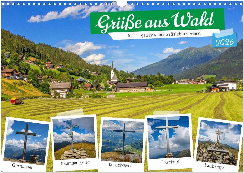 Grüße aus Wald (Wandkalender 2026 DIN A3 quer), CALVENDO Monatskalender