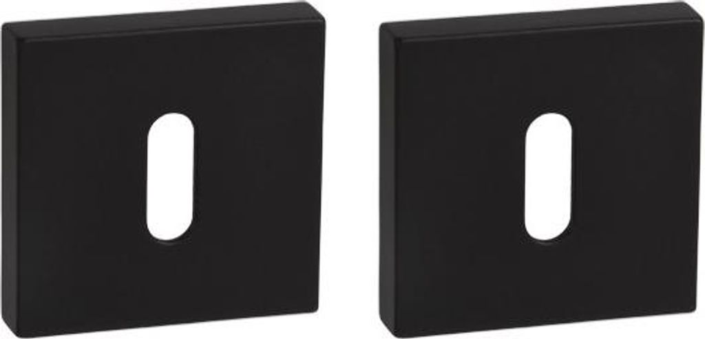 Quadratisches Schlüsselschild (KL) für Türgriff Gamar Tenorio, mattschwarz