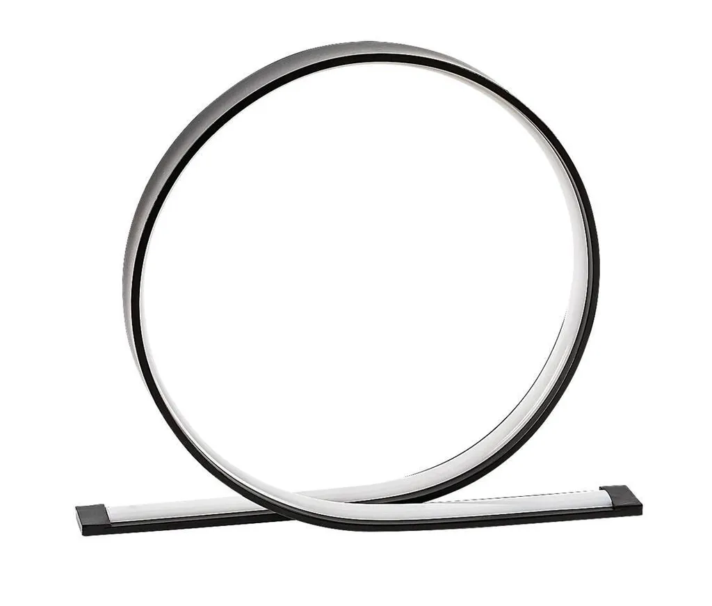 Table Décorative Aluminium Noir Rabalux 74210 - Éclairage LED Intégré