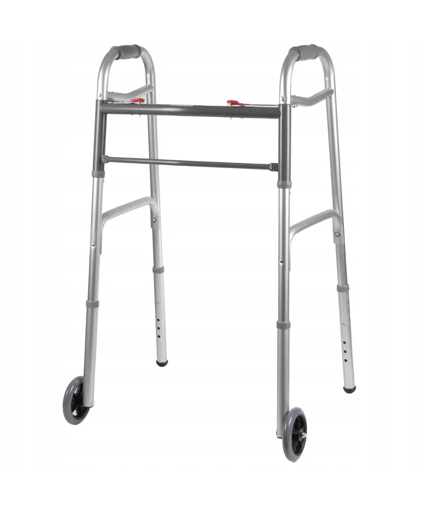 Chariot de Marche à Roues avec Lumière Forte et Cadre Pliable Robuste