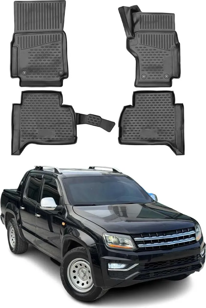 2019-2021 VW Amarok tappetini TPE nero 4 pz