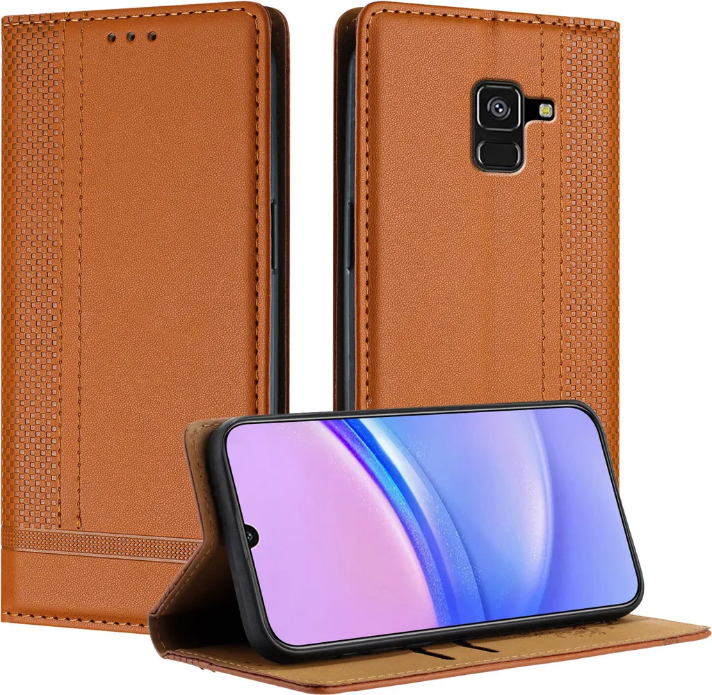 Custodia Samsung A8 2018 Pelle Marrone: Sicurezza per tutta la Famiglia