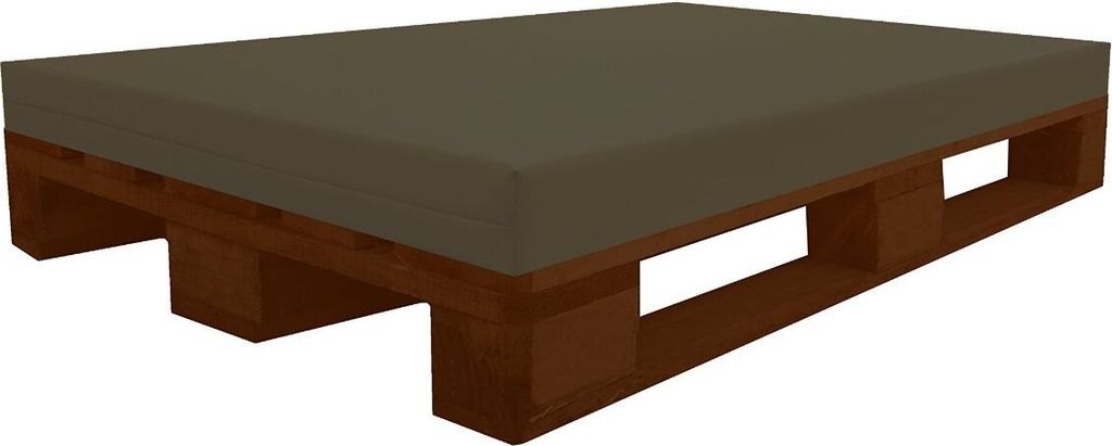 PALETTENKISSEN (120x80x8 cm (Anthrazit) MATRATZENKISSEN Mit Kunstleder flammhemmend MVSS 302 - UV stabilisiert SCHAUMSTOFF FÜR EUROPALETTE - RG40/...