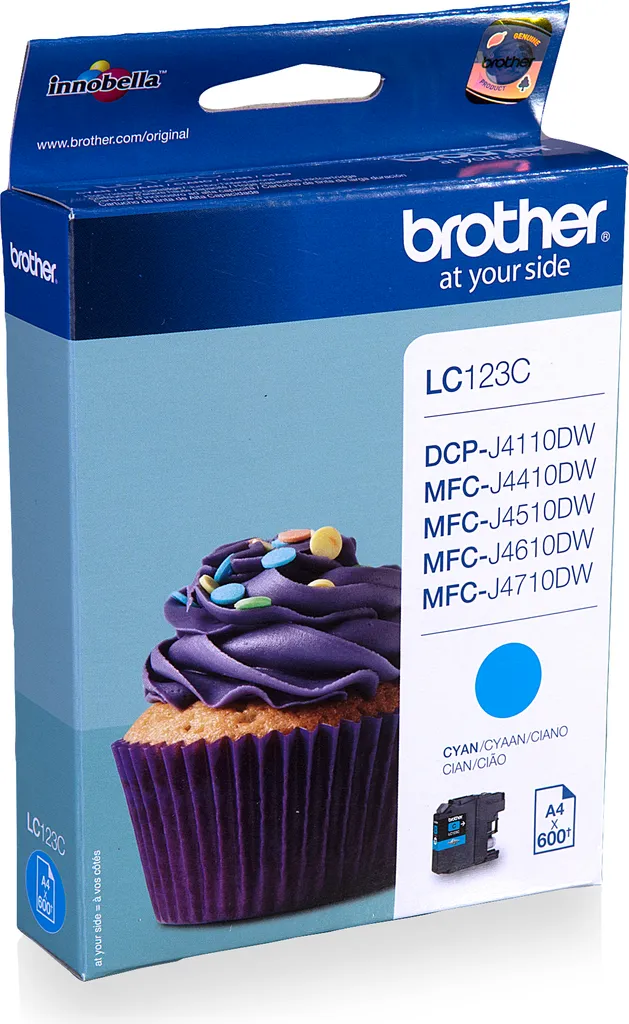 Consommable Brother LC-123C Cyan pour imprimantes multifonctions MFC - 5