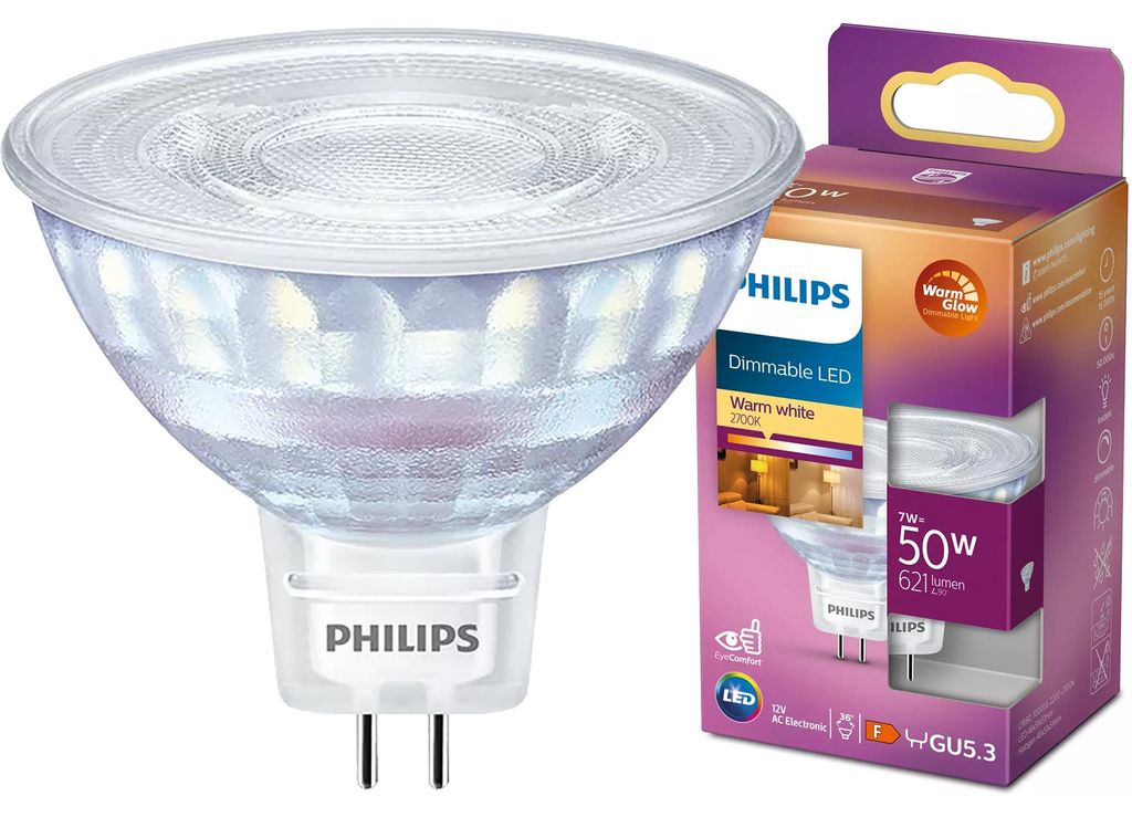 LED GU5.3 Spot 50W 12V Możliwość ściemniania Ciepły blask Zdjęcie produktu 