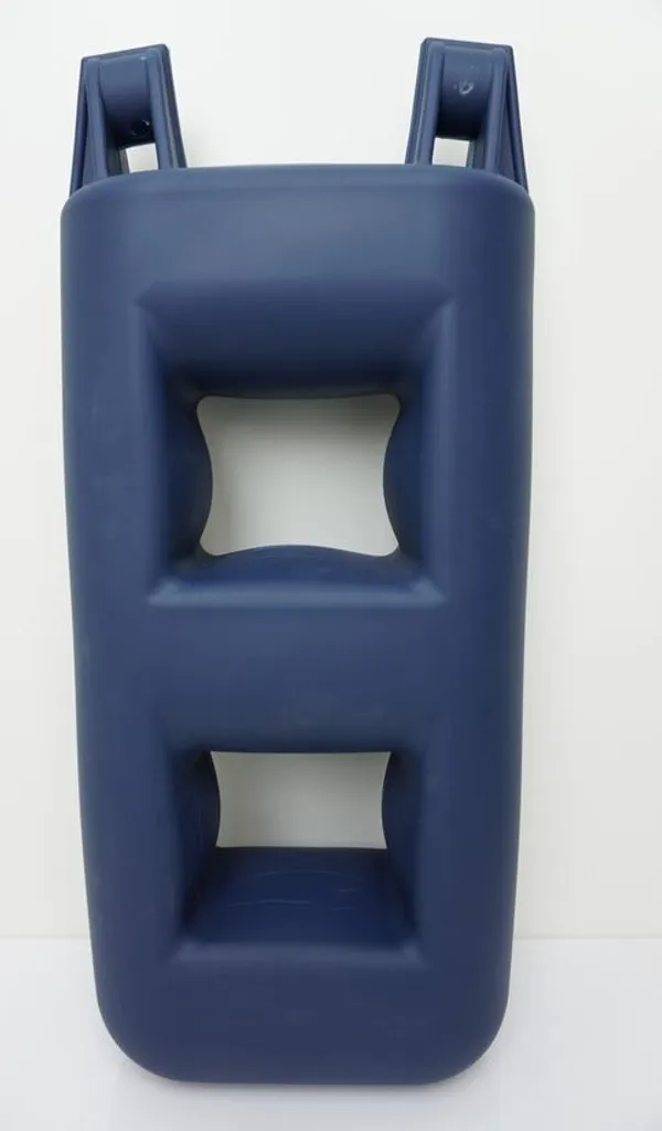 Pare-battage escalier 2 marches avec ailes bleues - Protection gonflable