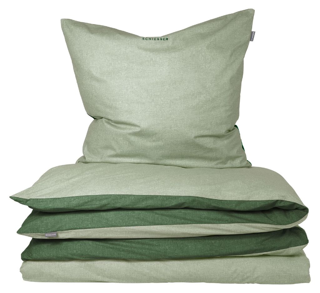 SCHIESSER Bettwäscheset Doubleface | Unifarben | Renforcé | Produktbild 