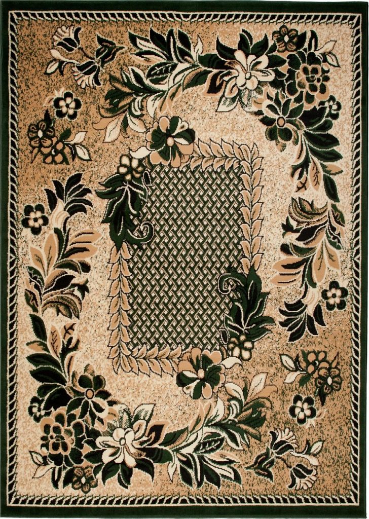 Tappeto Tapiso ATLAS design fiori beige verde ÖKOTEX 70 x Immagine del prodotto 