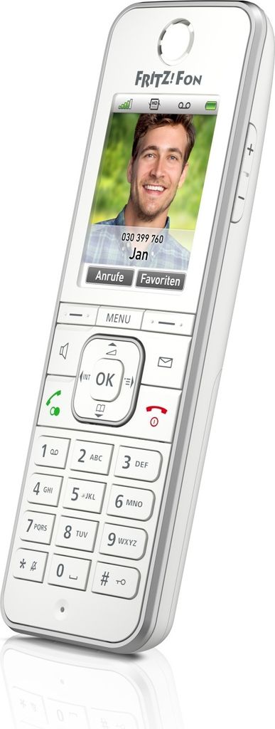 AVM FRITZ!Fon C6 DECT-Telefon Anrufer-Identifikation Weiß Produktbild 3
