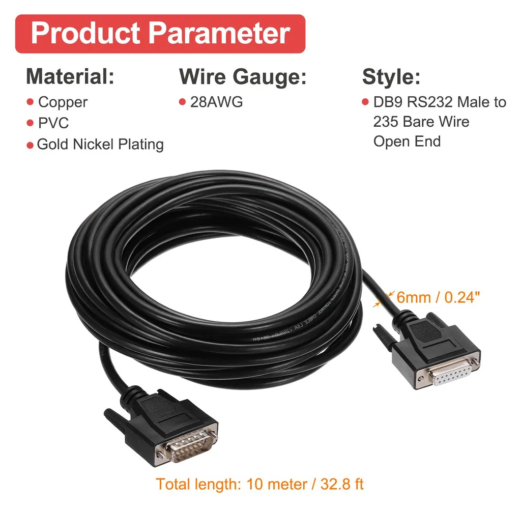 Câble DB15 Blindé 10m : Éliminez les Pertes de Signal en Communication