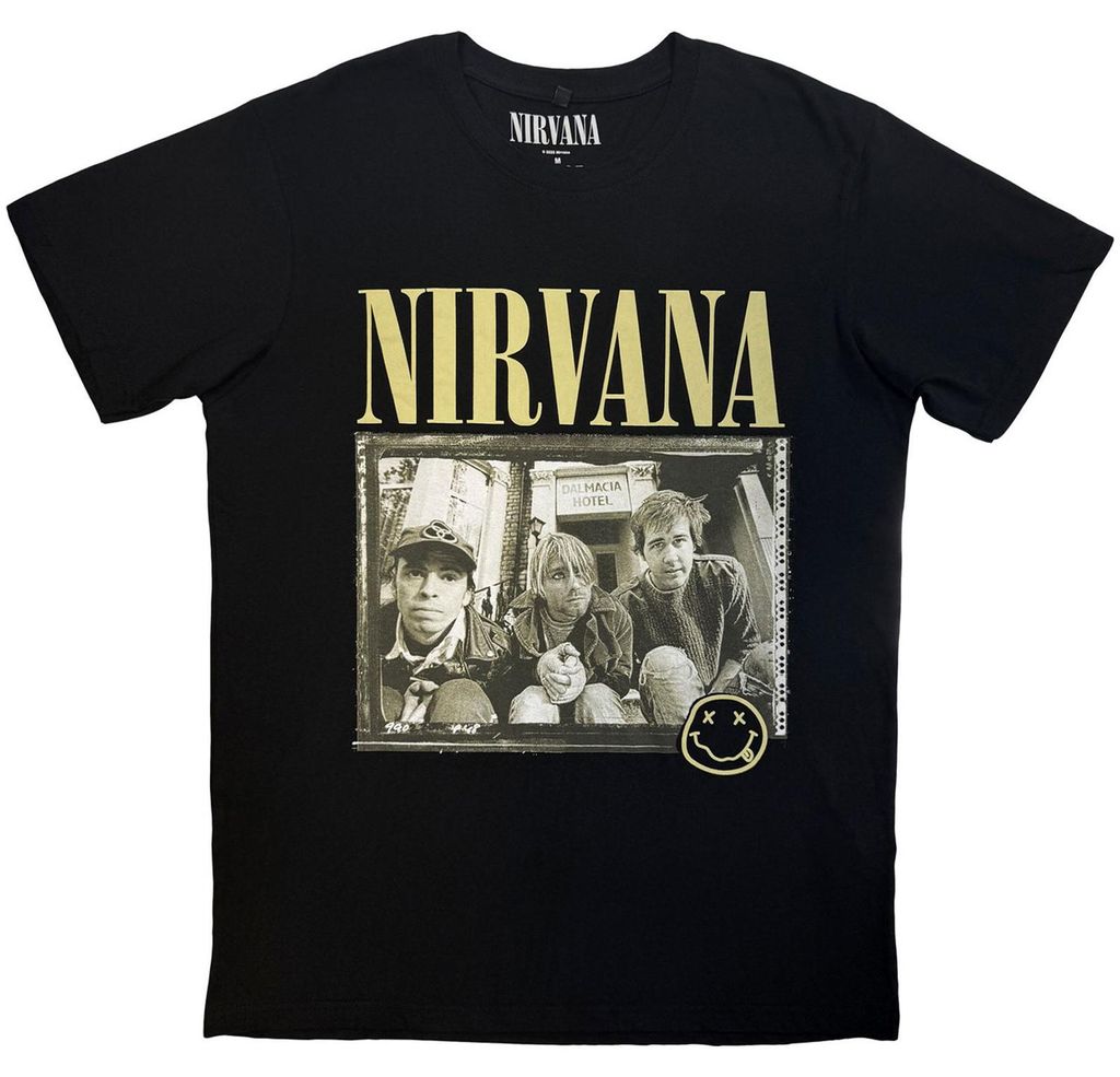 Nirvana - "Nevermind ́91 Hotel Photo" T-Shirt für Herren/Damen Uni RO15719 (XL) (Schwarz)