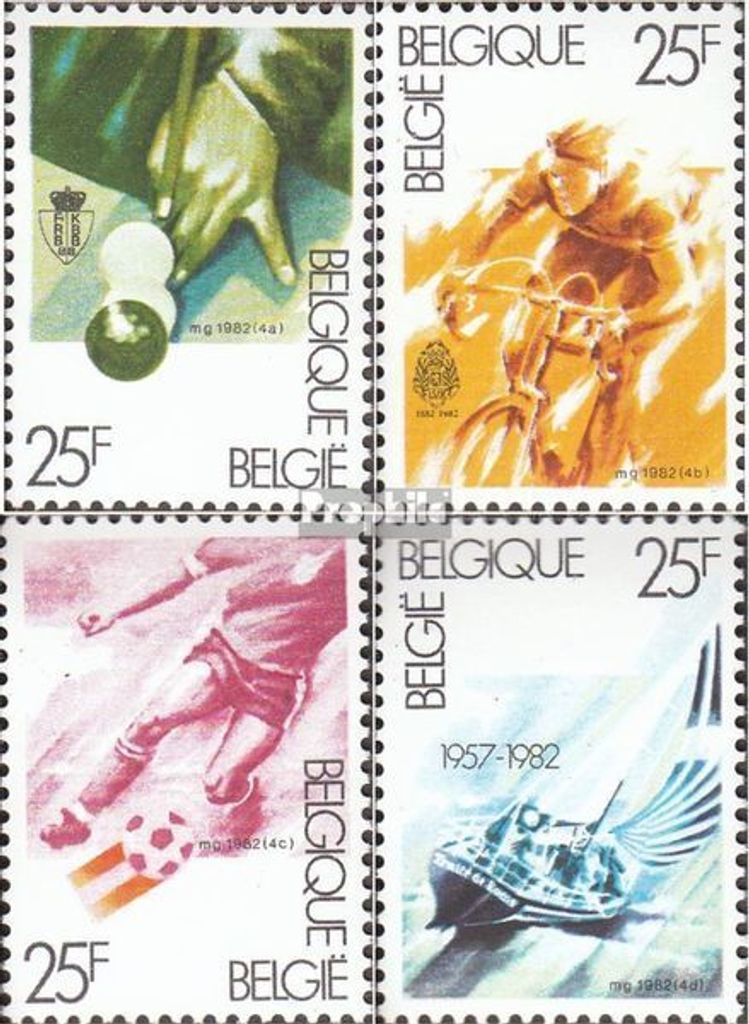 Briefmarken Belgien 1982 Mi 2095-2098 (kompl.Ausg.) Produktbild 