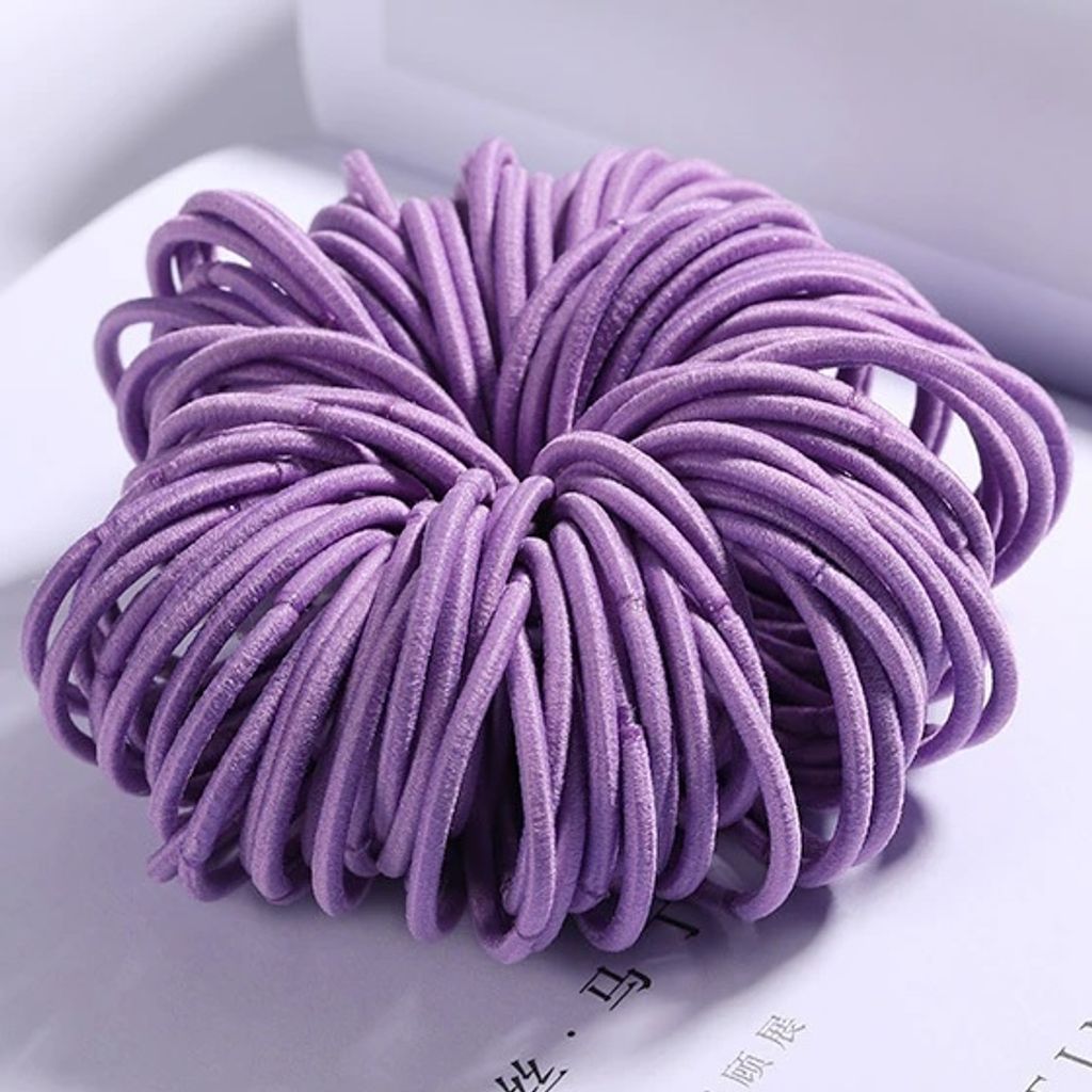 Violette Kinder Haarbänder - 100 Stück KP7927 Produktbild 