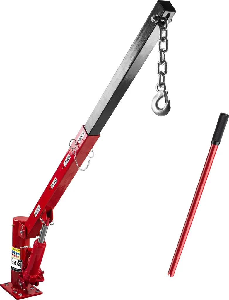 Grue hydraulique 450 kg pour chargement pick-up et levage d'atelier