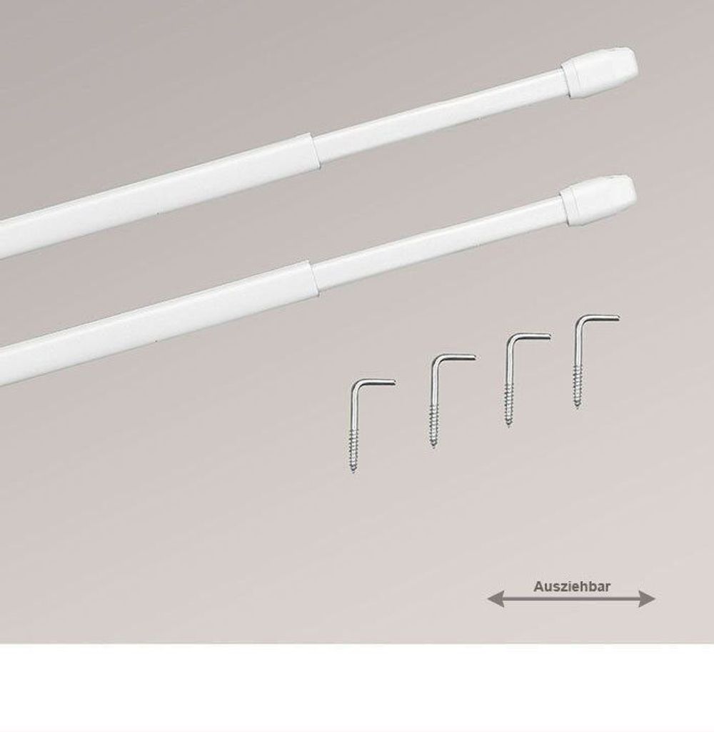 LYSEL SET Vitragenstangen flach Breite: 0.50cm Höhe: 1cm Länge: 30-50cm