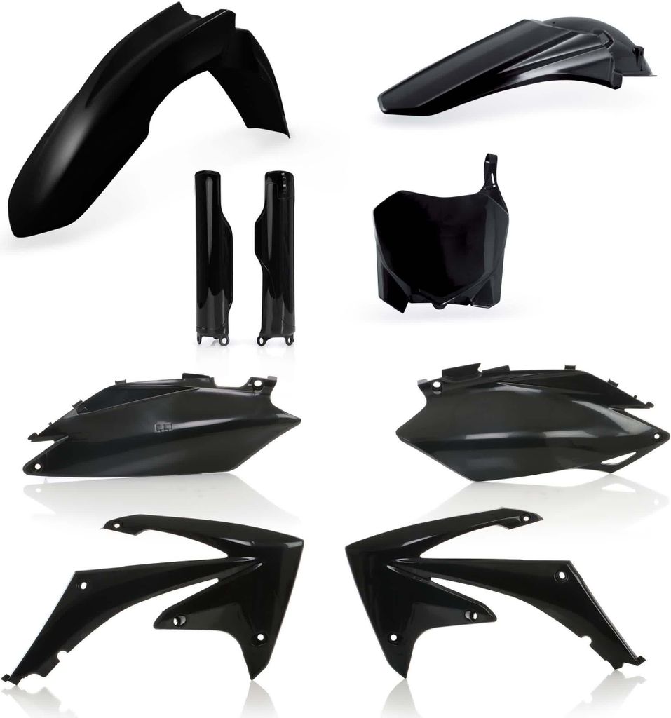 ACERBIS Verkleidungskit 9 Teile Schwarz für HONDA CRF R