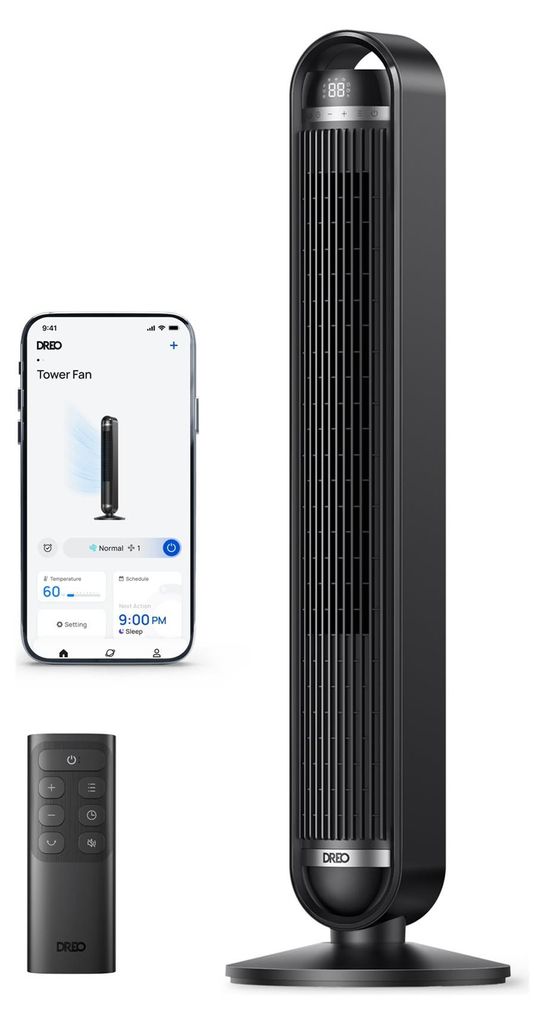 Dreo - Ventilateur colonne Wi-Fi, 9 vitesses, 4 modes, 106 Image du produit 
