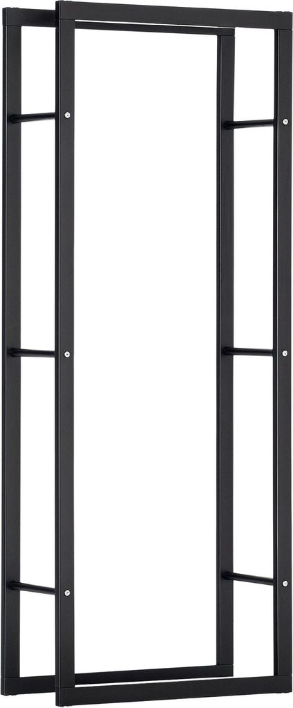 HOMCOM Metalowy stojak na drewno opałowe 60 x 25 x 150 cm, Zdjęcie produktu 